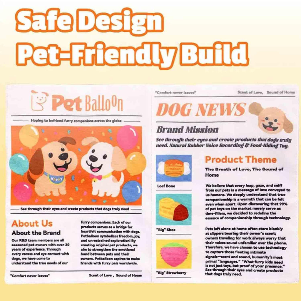 Indestructible Newspaper Dog Toy / 2-Pack