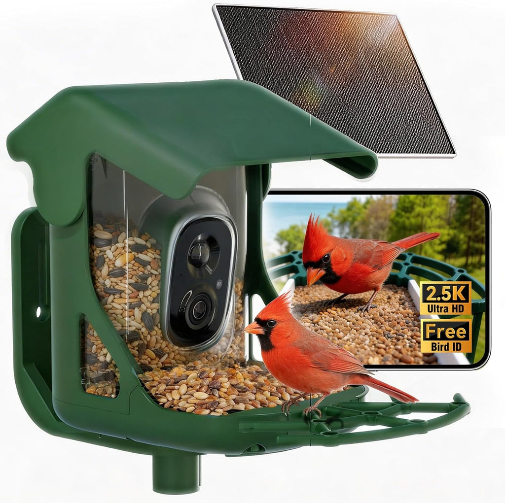 Solar Bird Feeder Camera with Motion Detection