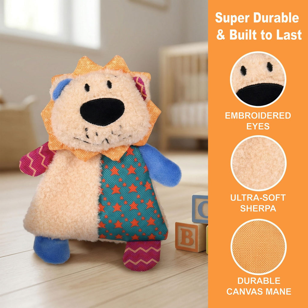 Crinkle Paper Dog Toy With Dual Squeakers