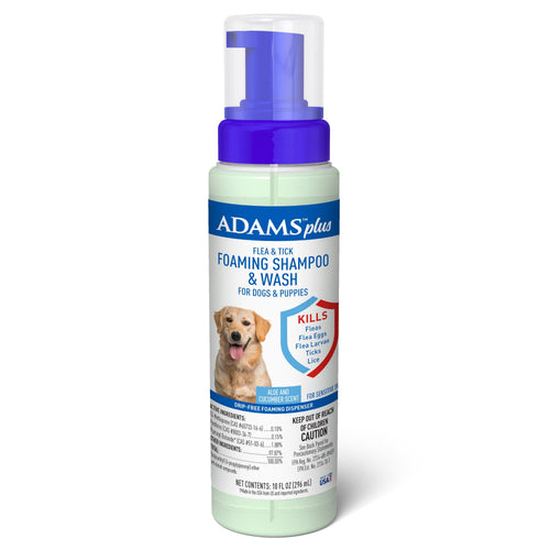 ADAMS Plus Flea & Tick Foaming Shampoo & Wash - 2 Pack