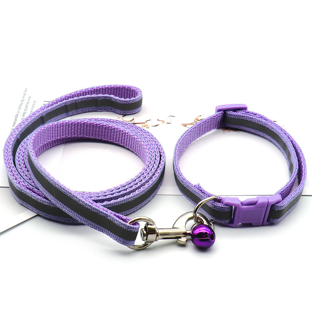Cloth Leash With Reflective Strip For Dogs