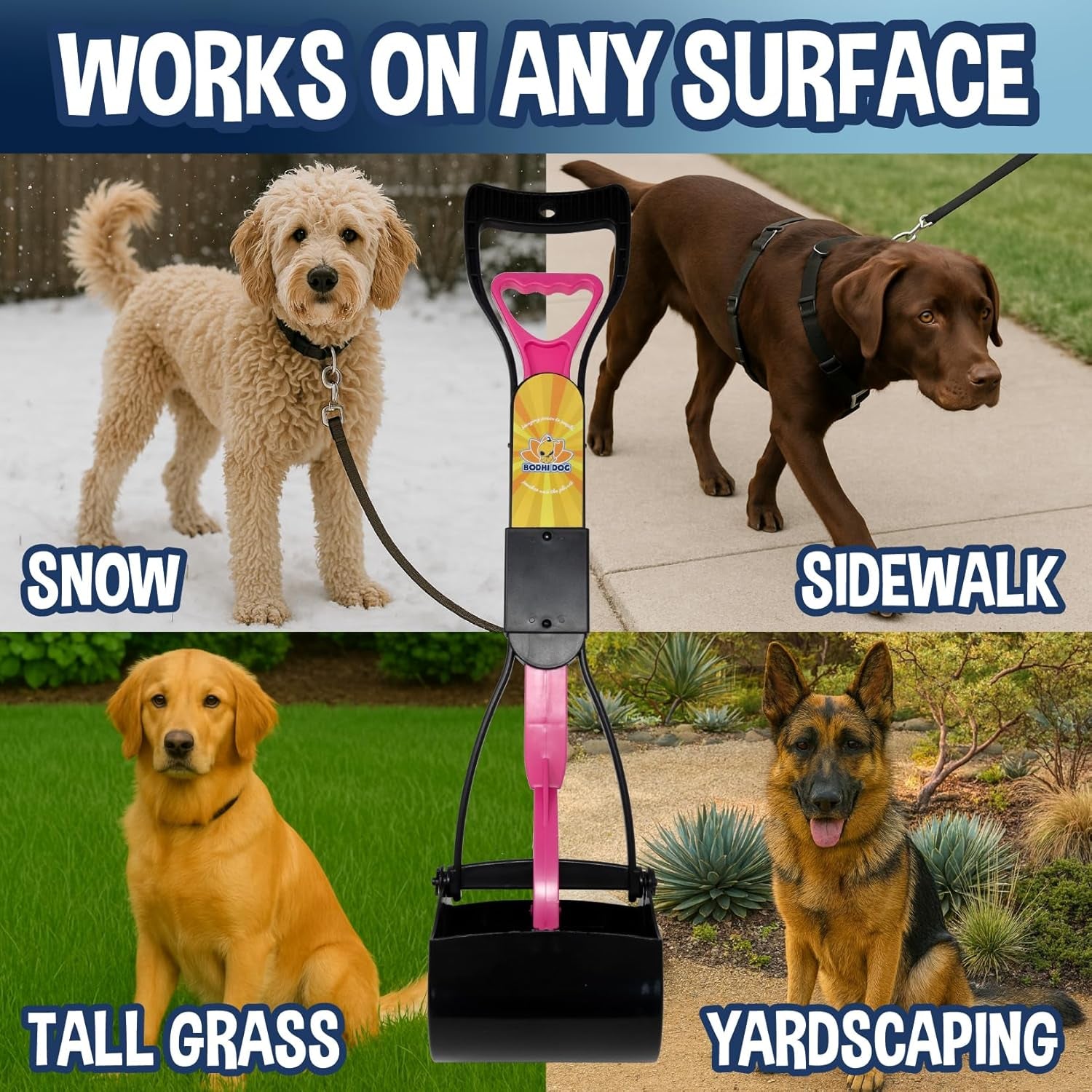 Pooper Scooper Kit with Waste Bags & Holder