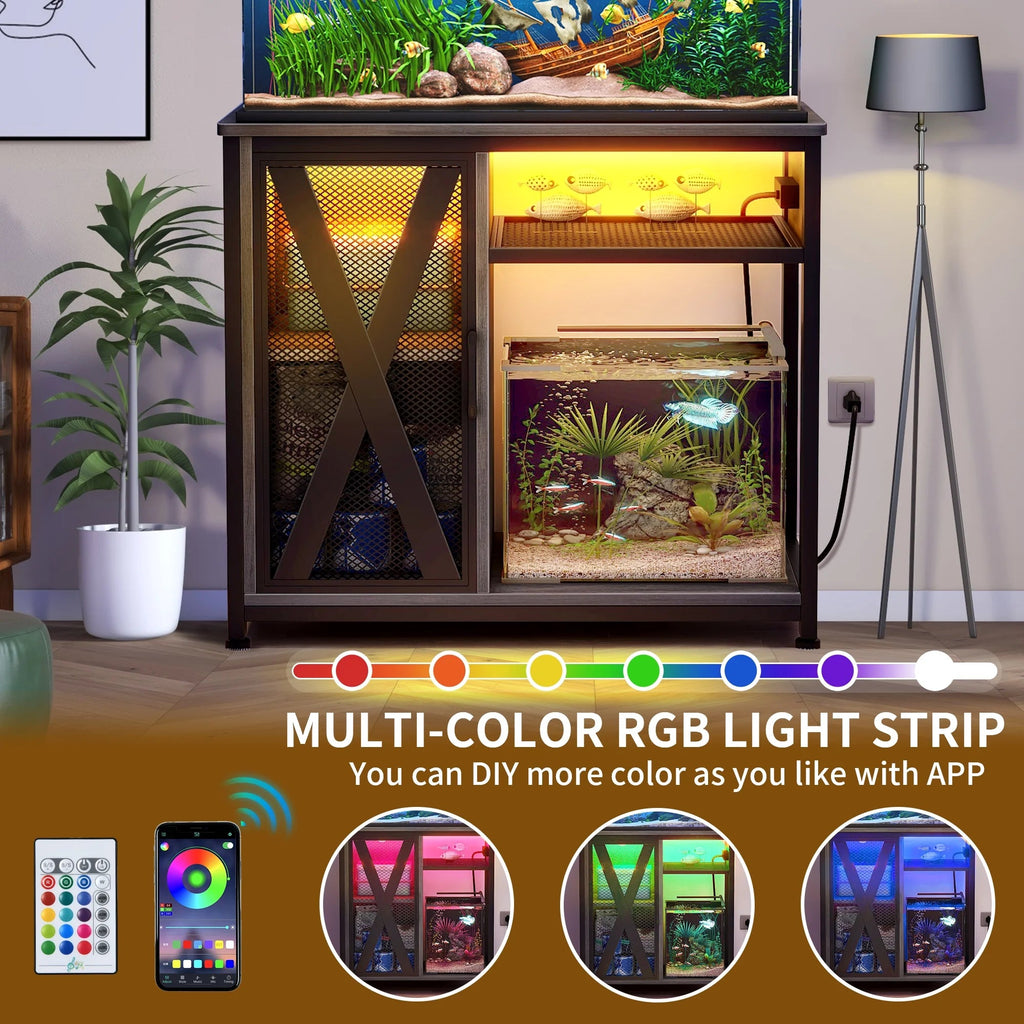 Fish Tank Stand w/ Power Outlets