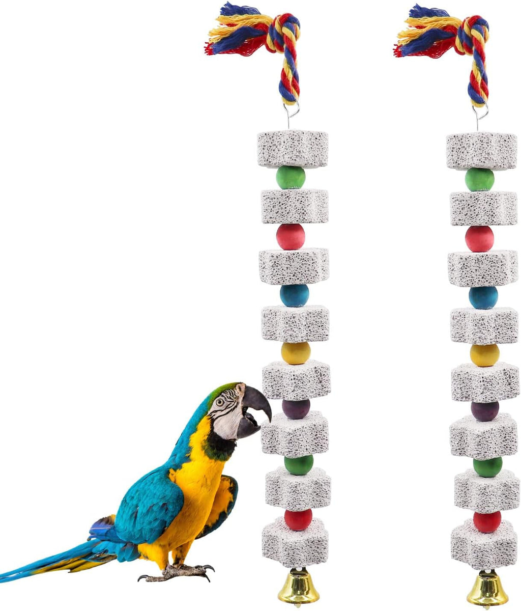 2 Pack  Calcium Toy Blocks for Birds