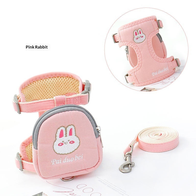 Small Dog Harness & Leash