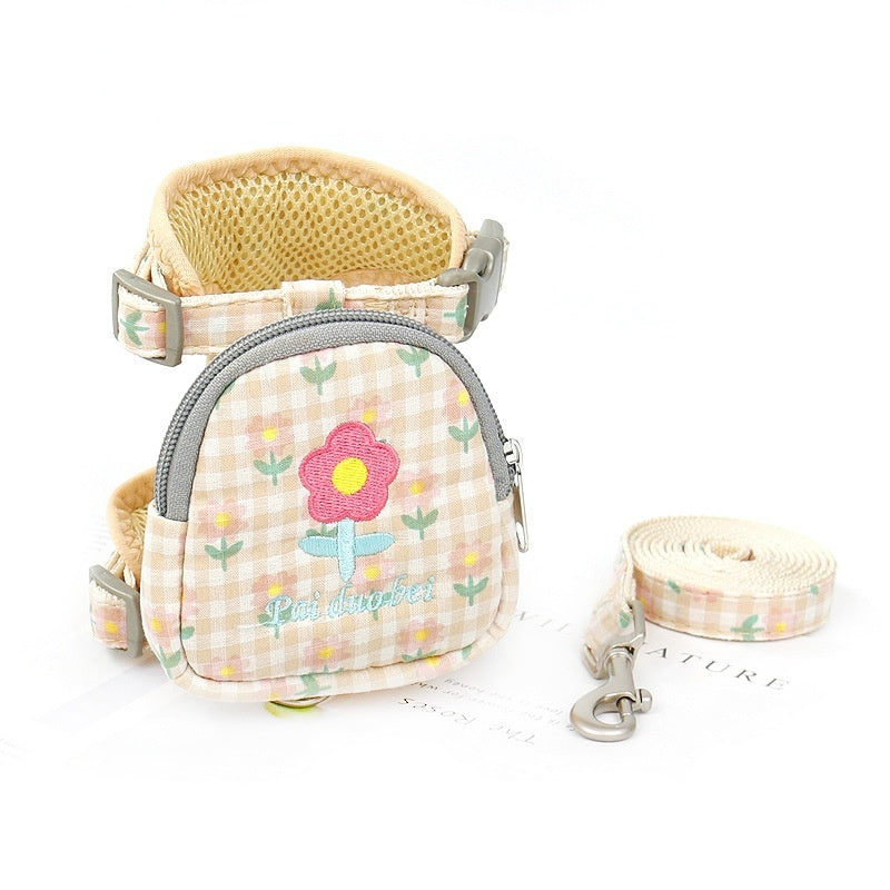 Small Dog Harness & Leash