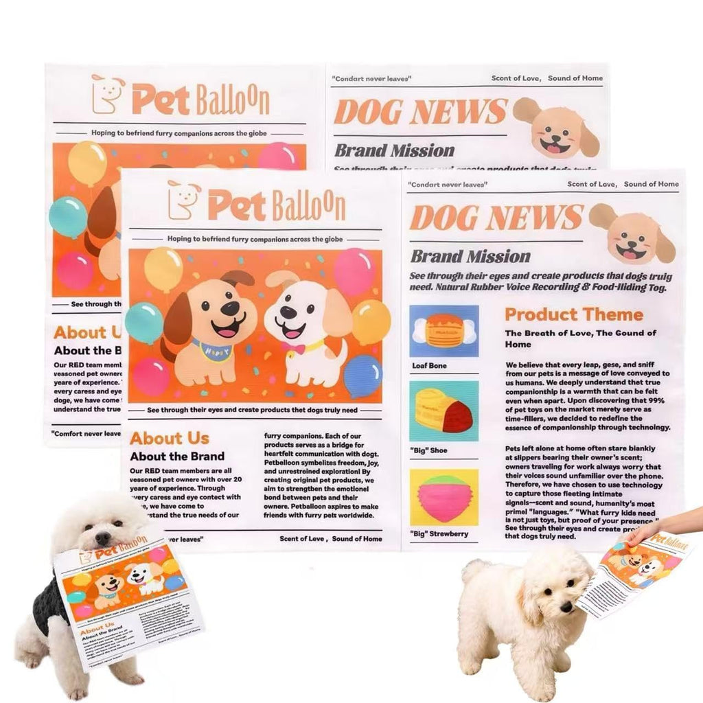 Indestructible Newspaper Dog Toy / 2-Pack