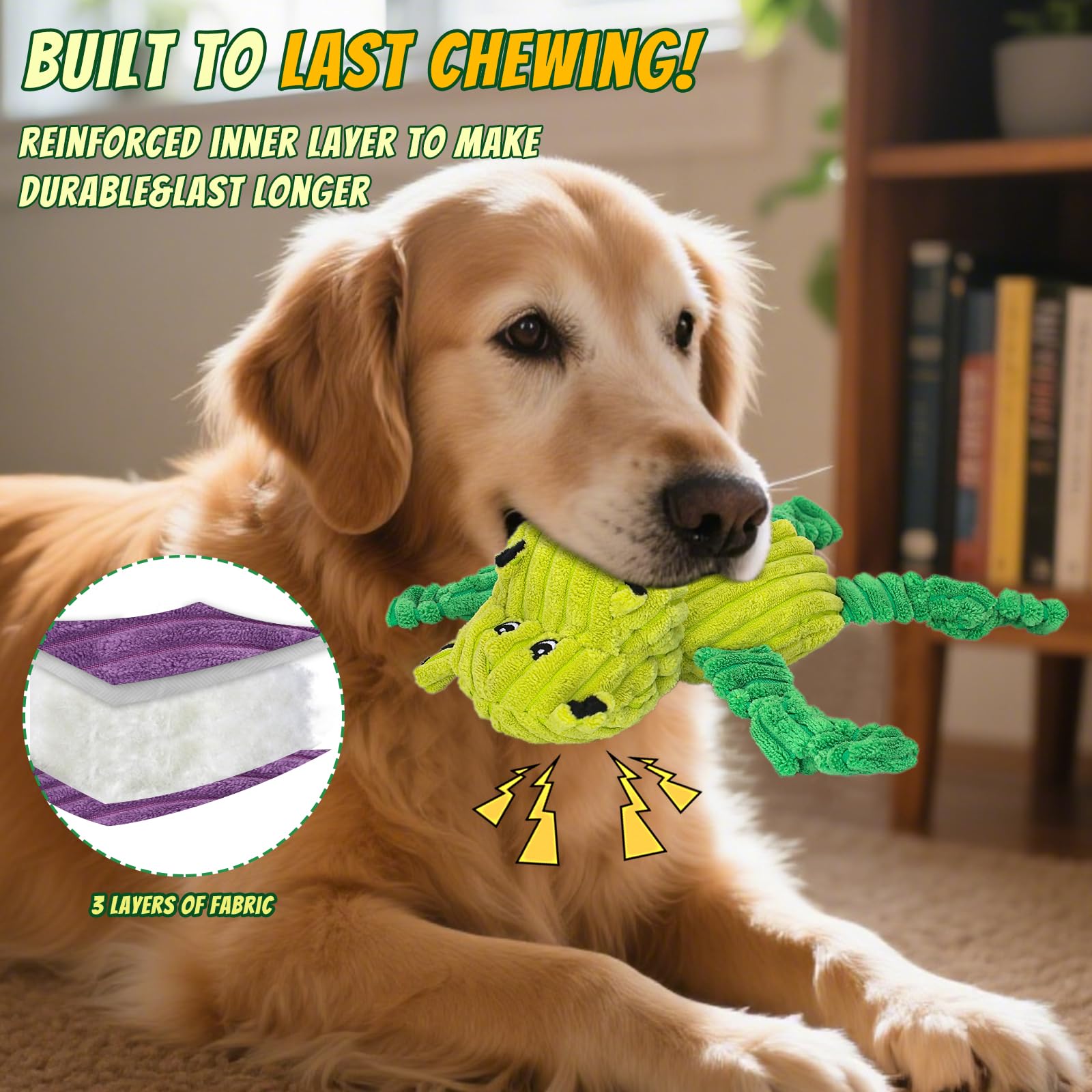 5 Pack Squeaky Dog Toys