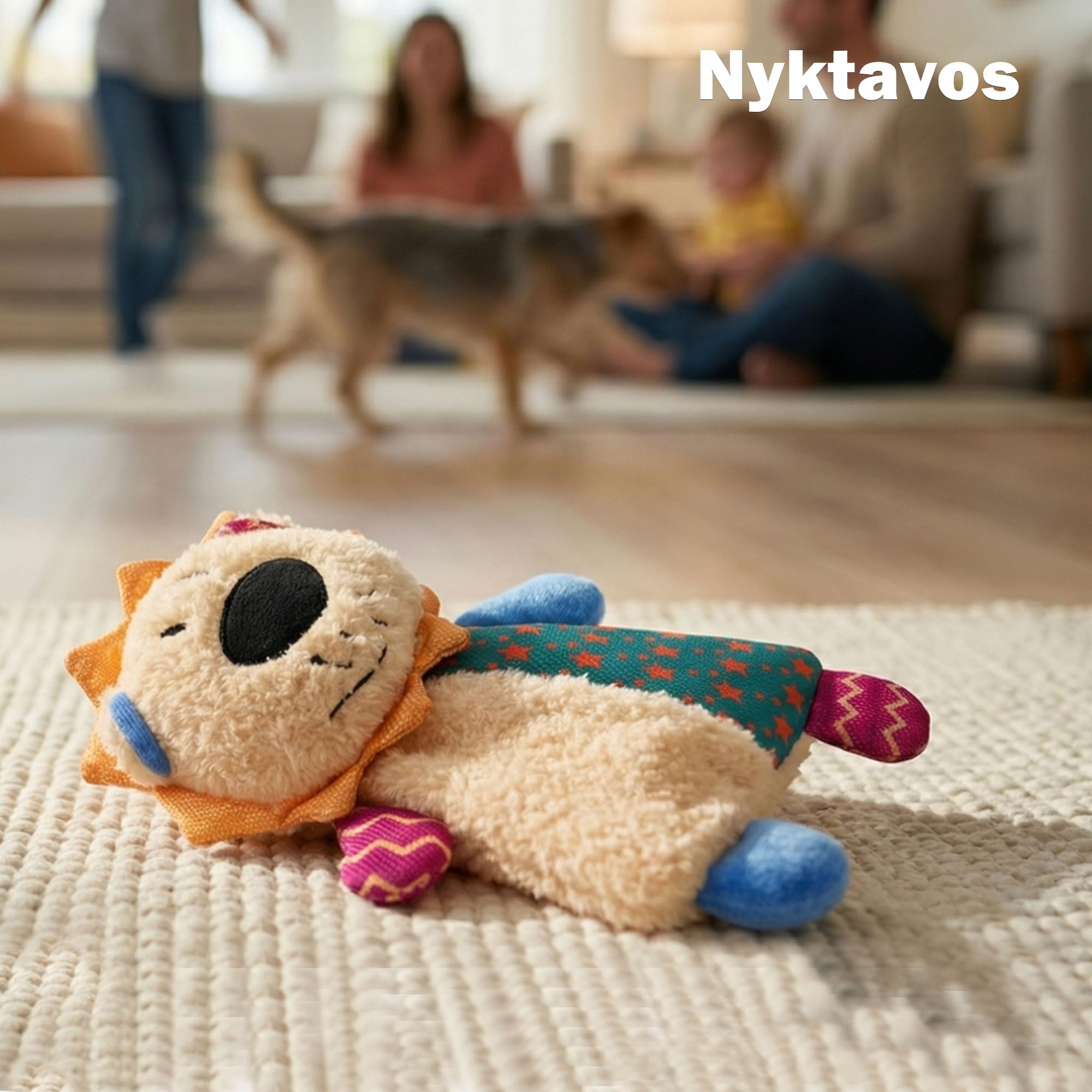 Crinkle Paper Dog Toy With Dual Squeakers