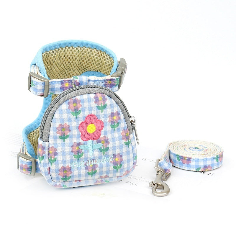 Small Dog Harness & Leash