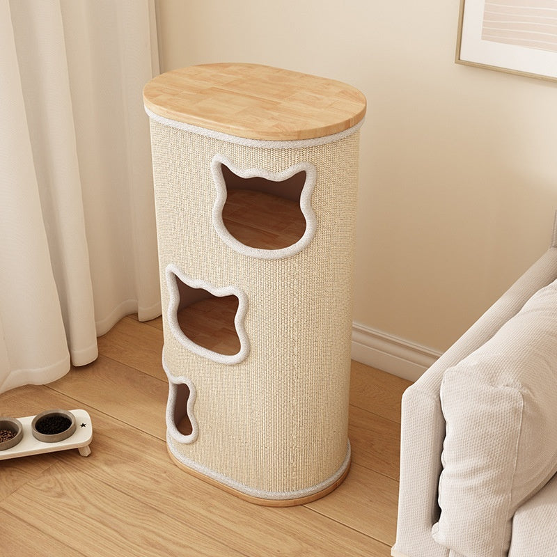 Solid Wood Cat Tree