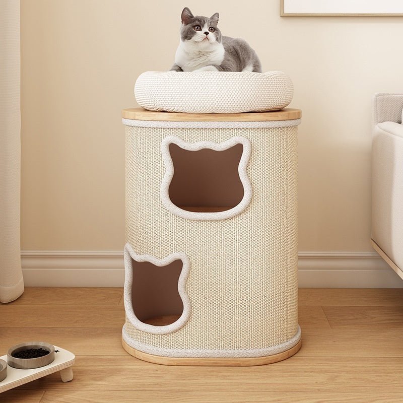 Solid Wood Cat Tree