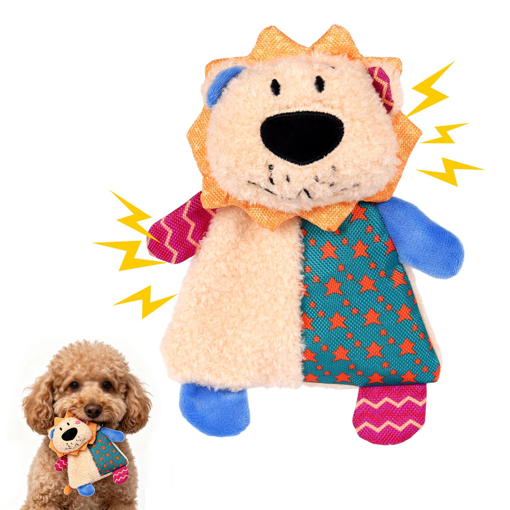 Crinkle Paper Dog Toy With Dual Squeakers