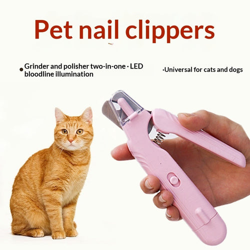 2-in-1 LED Electric Nail Clipper For Pets