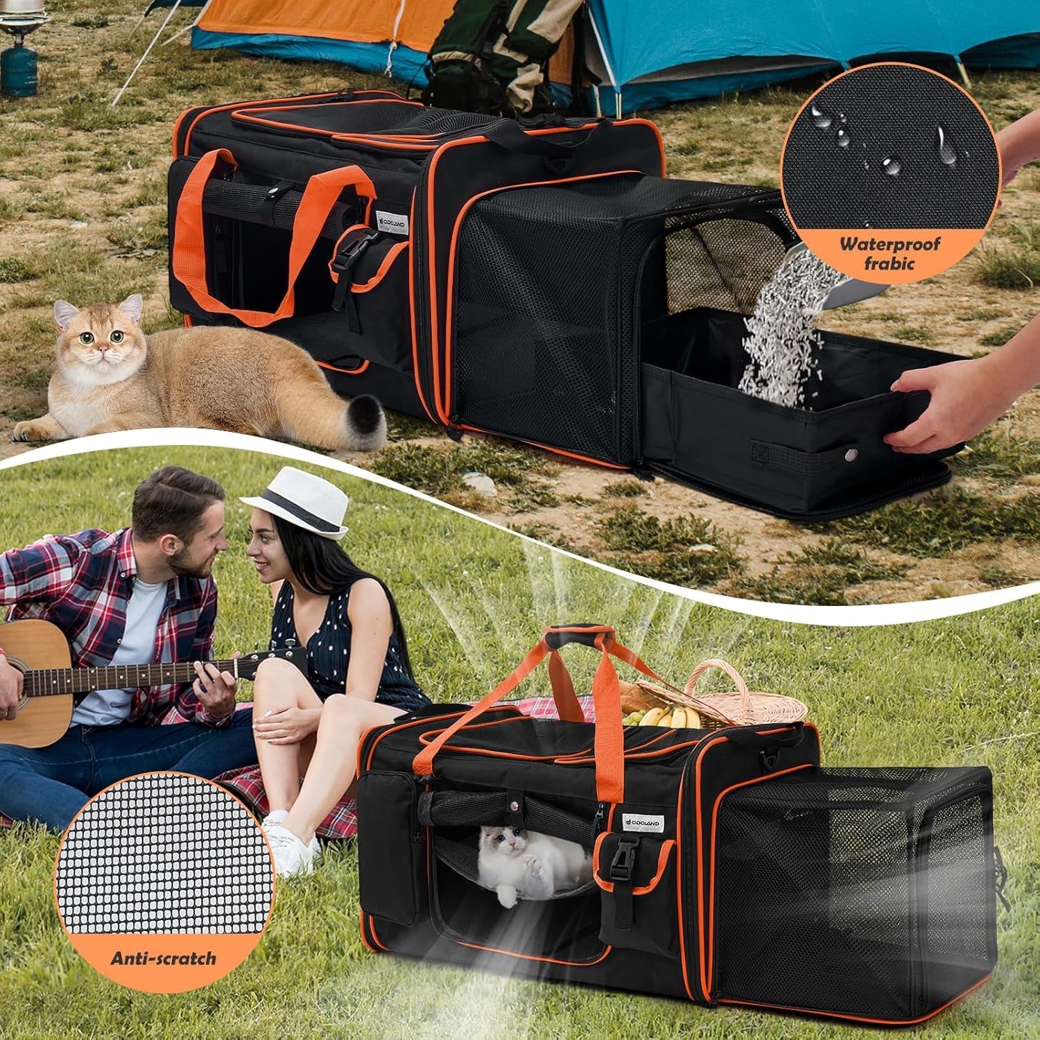 Expandable Travel Carrier for Cats