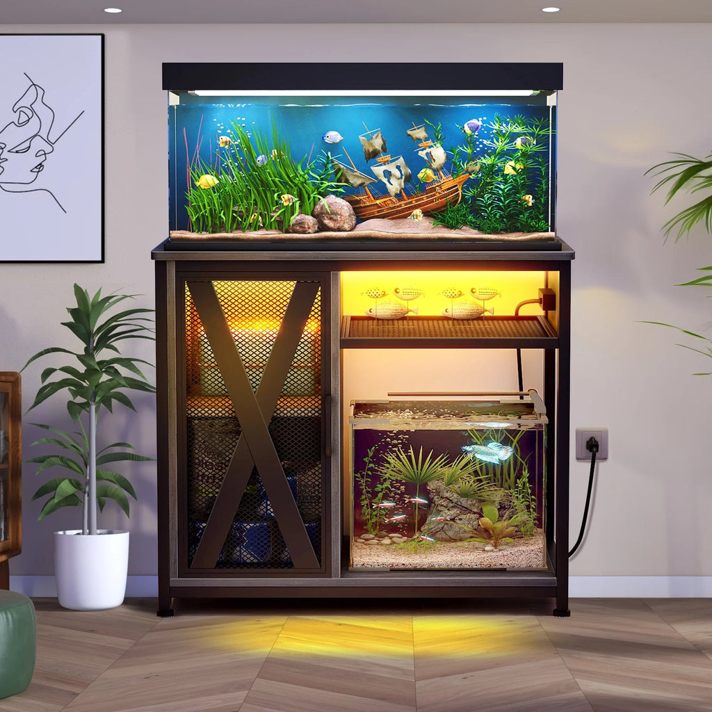 Fish Tank Stand w/ Power Outlets