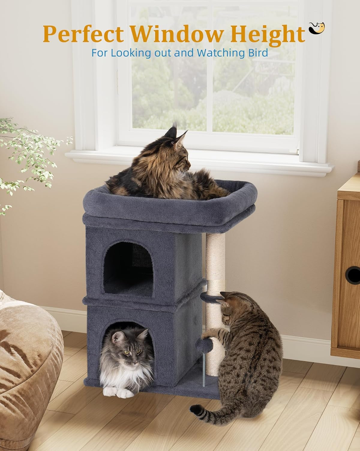 24in Cat Tree for Large Cats