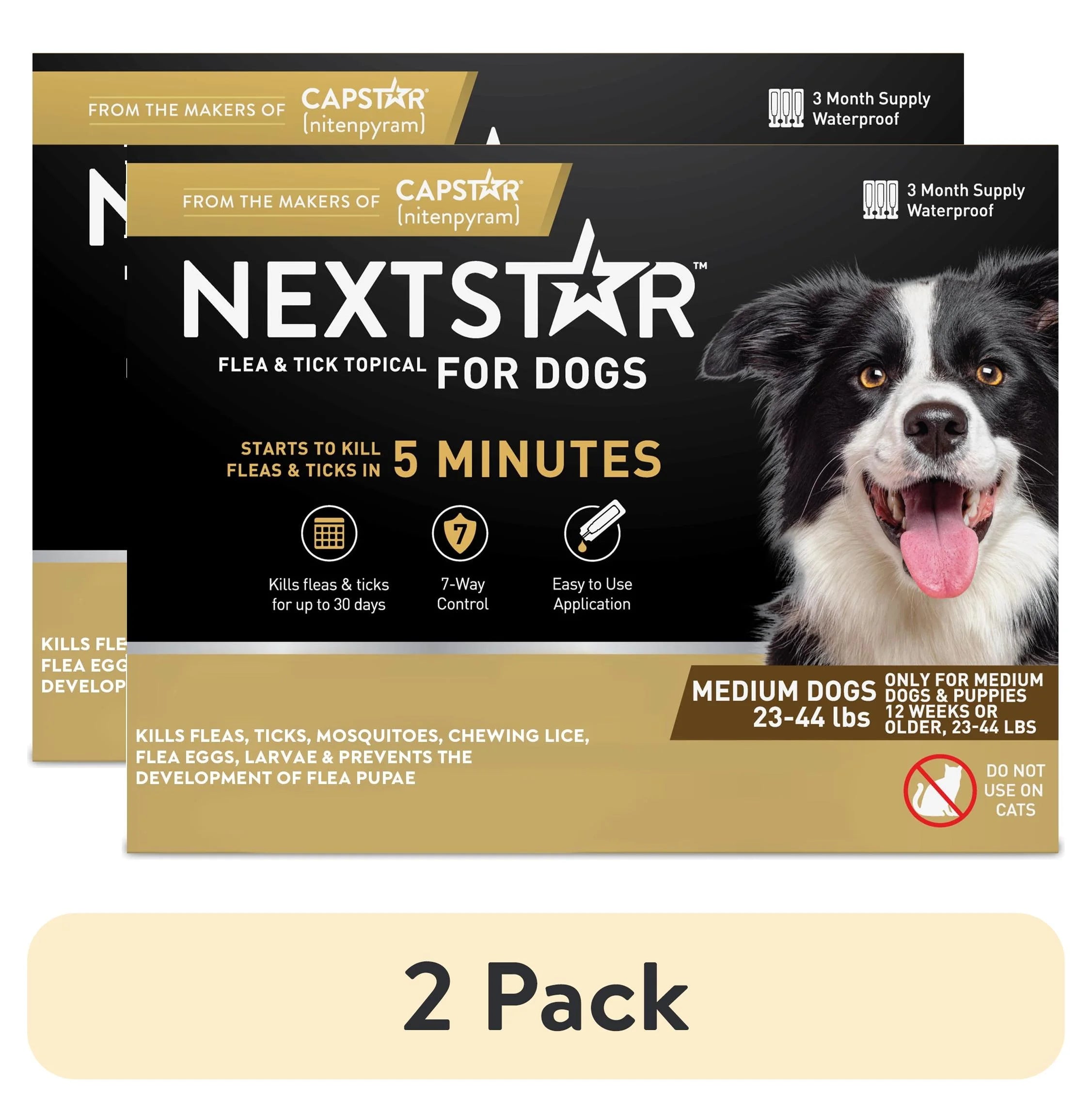 Ultimate  Flea & Tick Defense for Dogs -23/44 Lbs -2-Pack