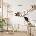 7-Piece Wall-Mounted Climbing Tower for Cats