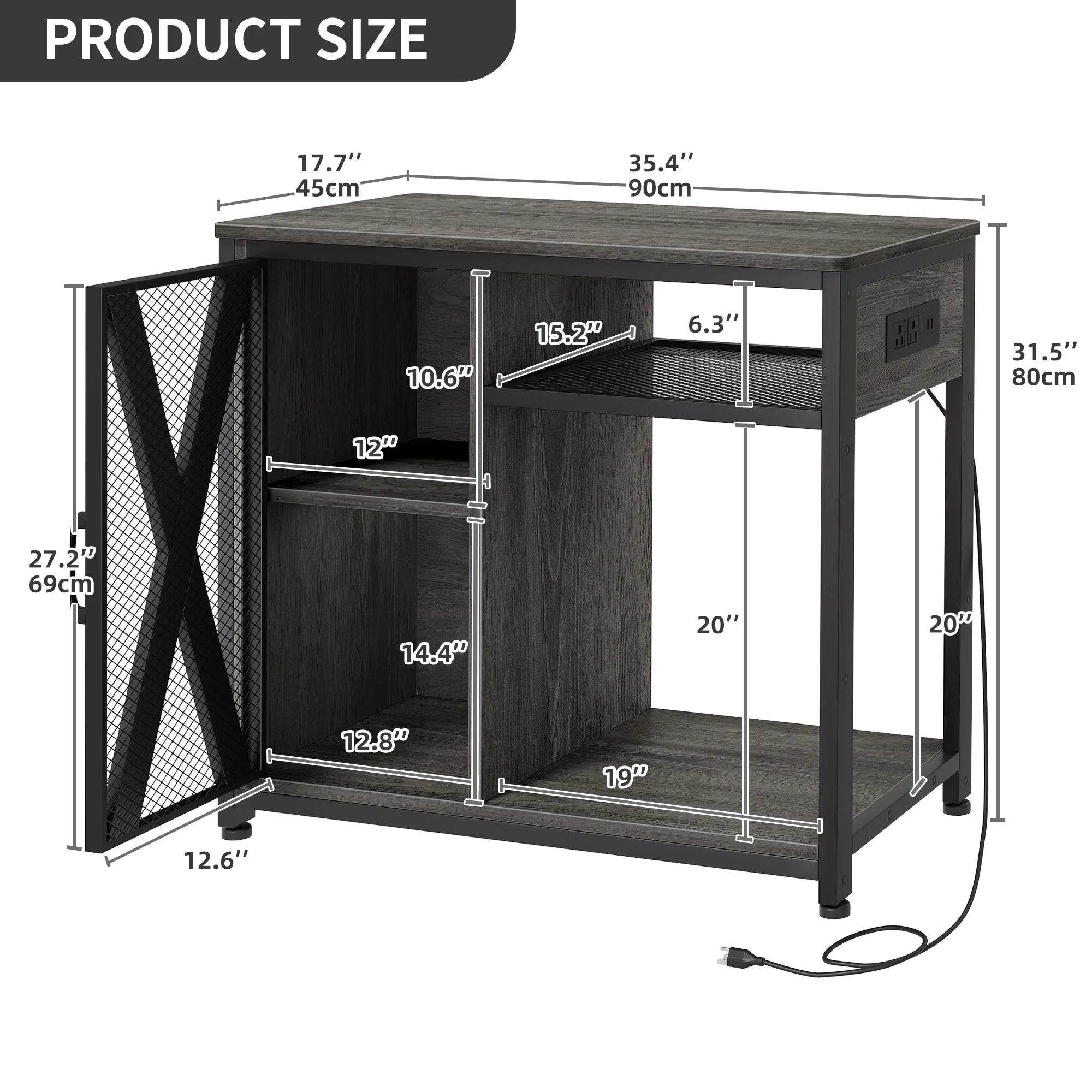 Fish Tank Stand w/ Power Outlets