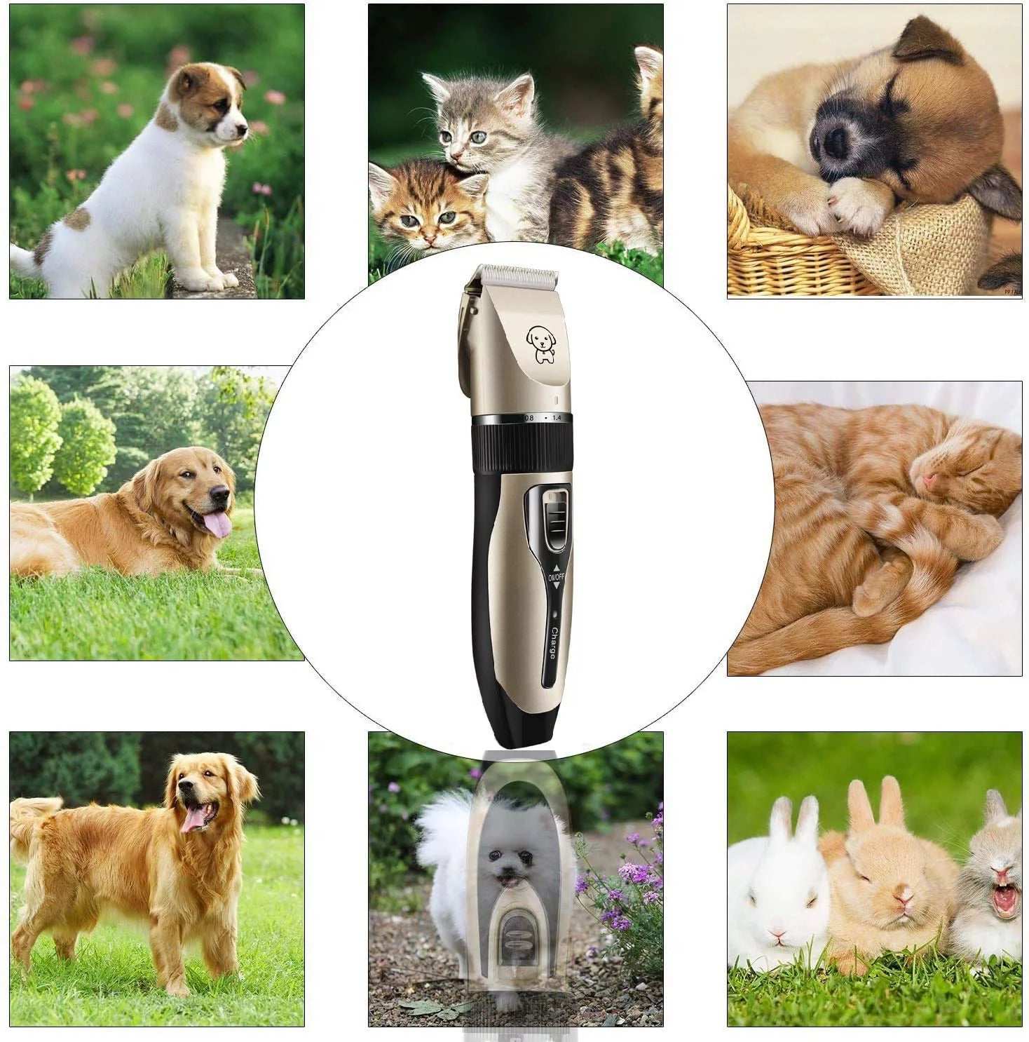 Rechargeable Low Noise Dog Clippers