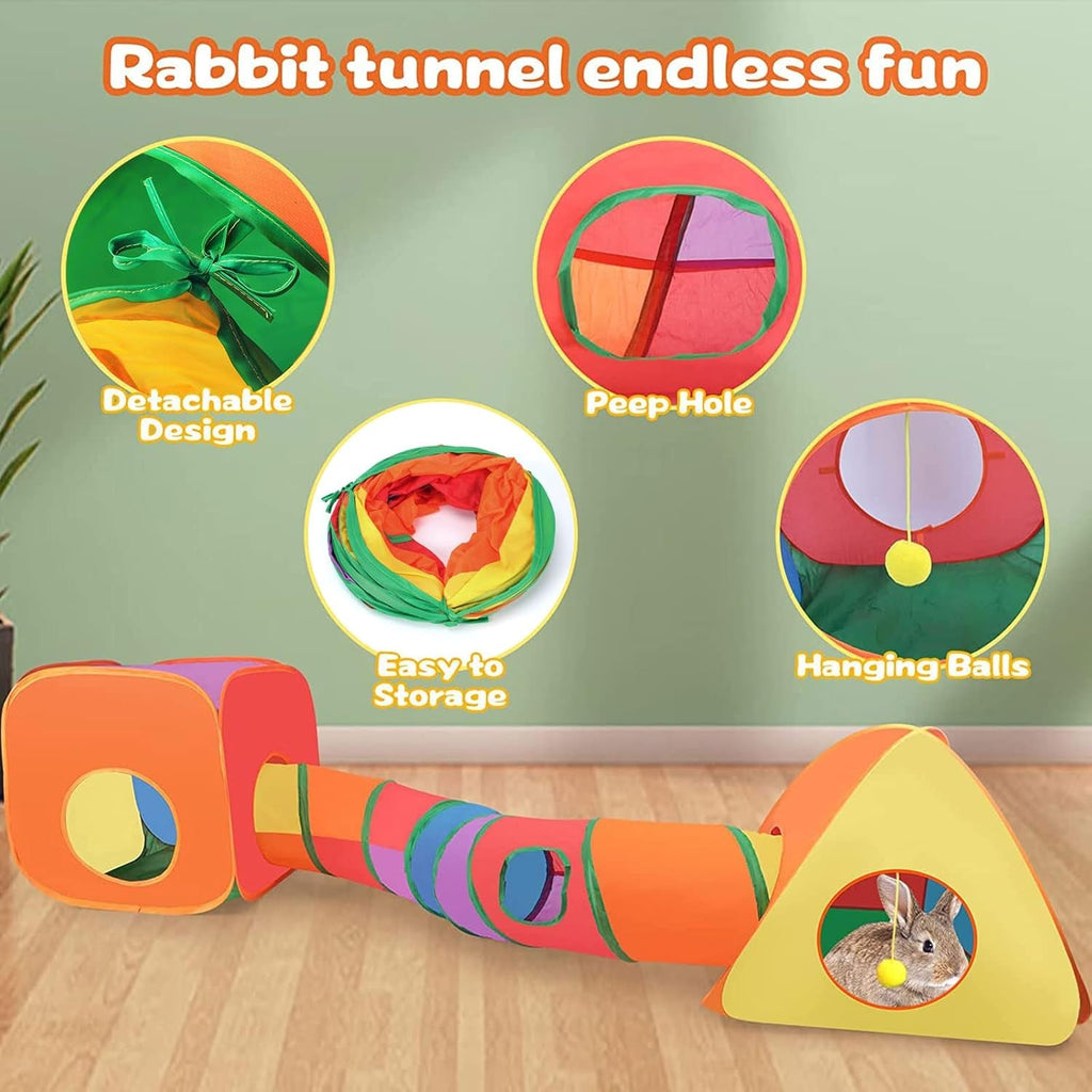 Tunnel & Play Tent Set for Small Pets