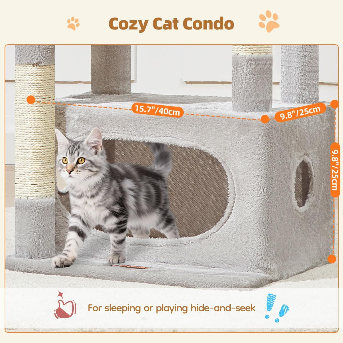 38-Inch Cat Tree for Cats | Kittens