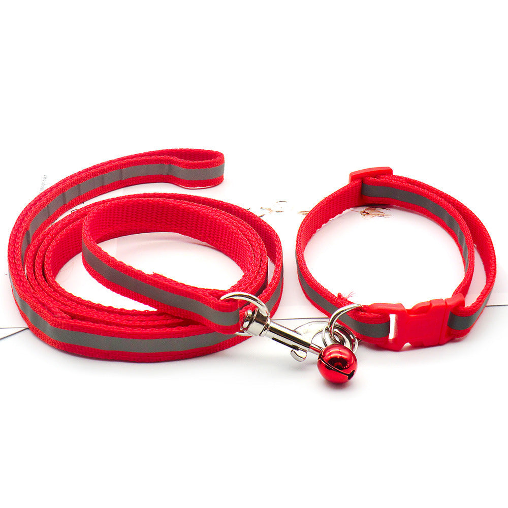 Cloth Leash With Reflective Strip For Dogs