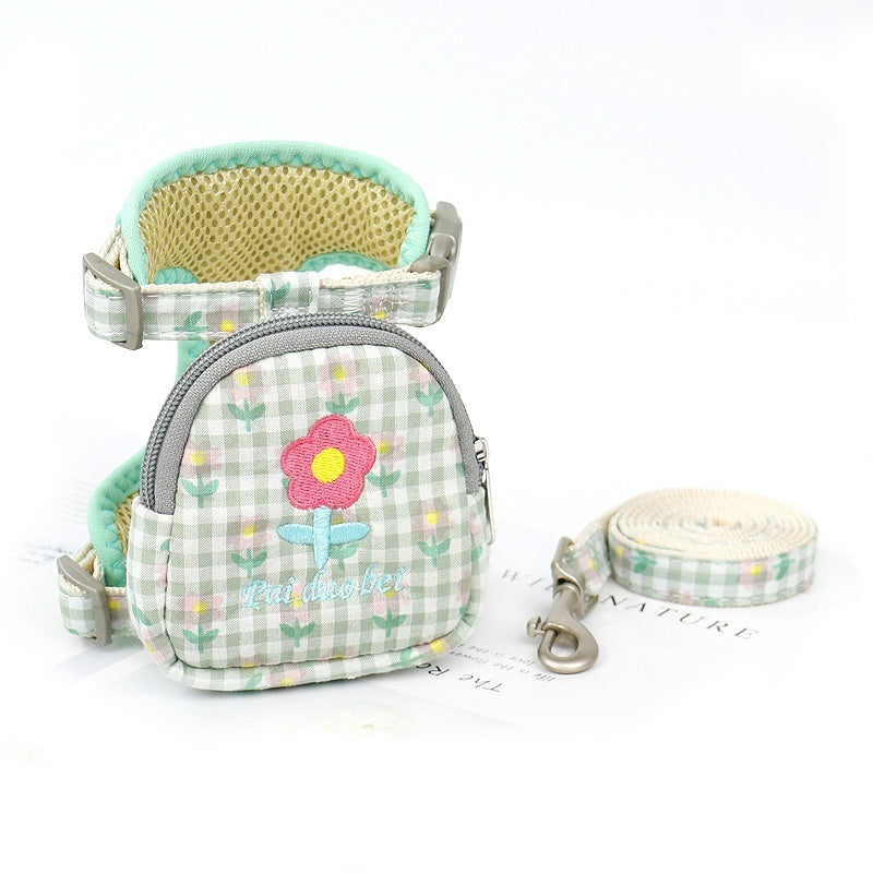Small Dog Harness & Leash