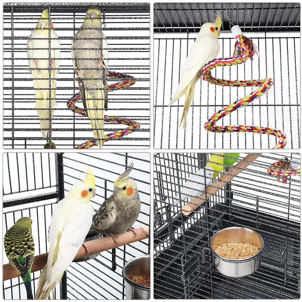 68.5'' H Metal Rolling Bird Cage