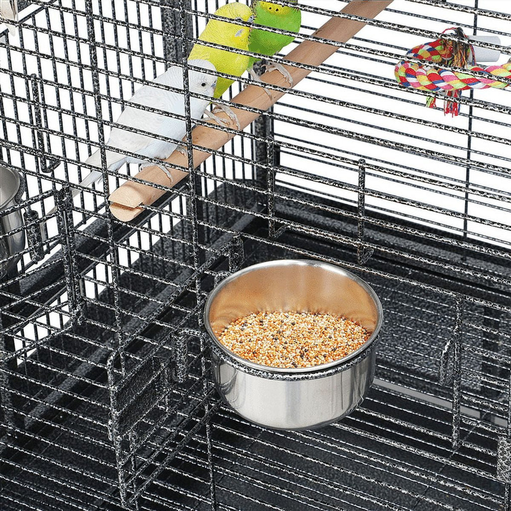 68.5'' H Metal Rolling Bird Cage