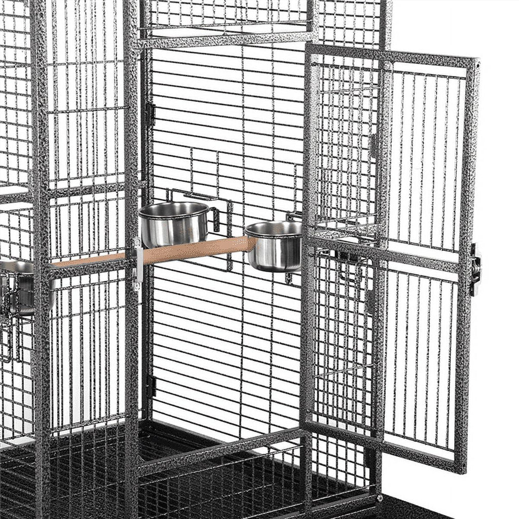 68.5'' H Metal Rolling Bird Cage