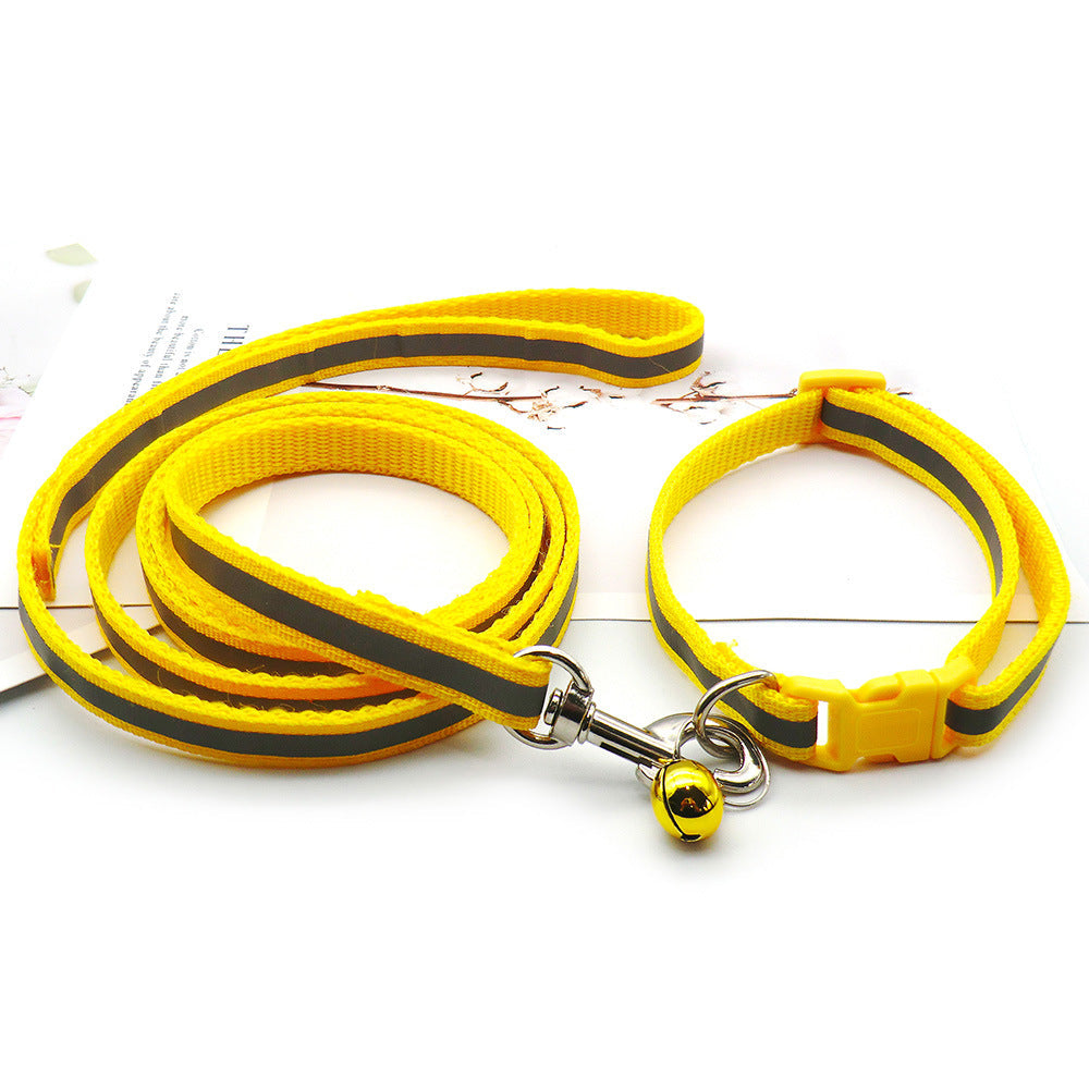 Cloth Leash With Reflective Strip For Dogs