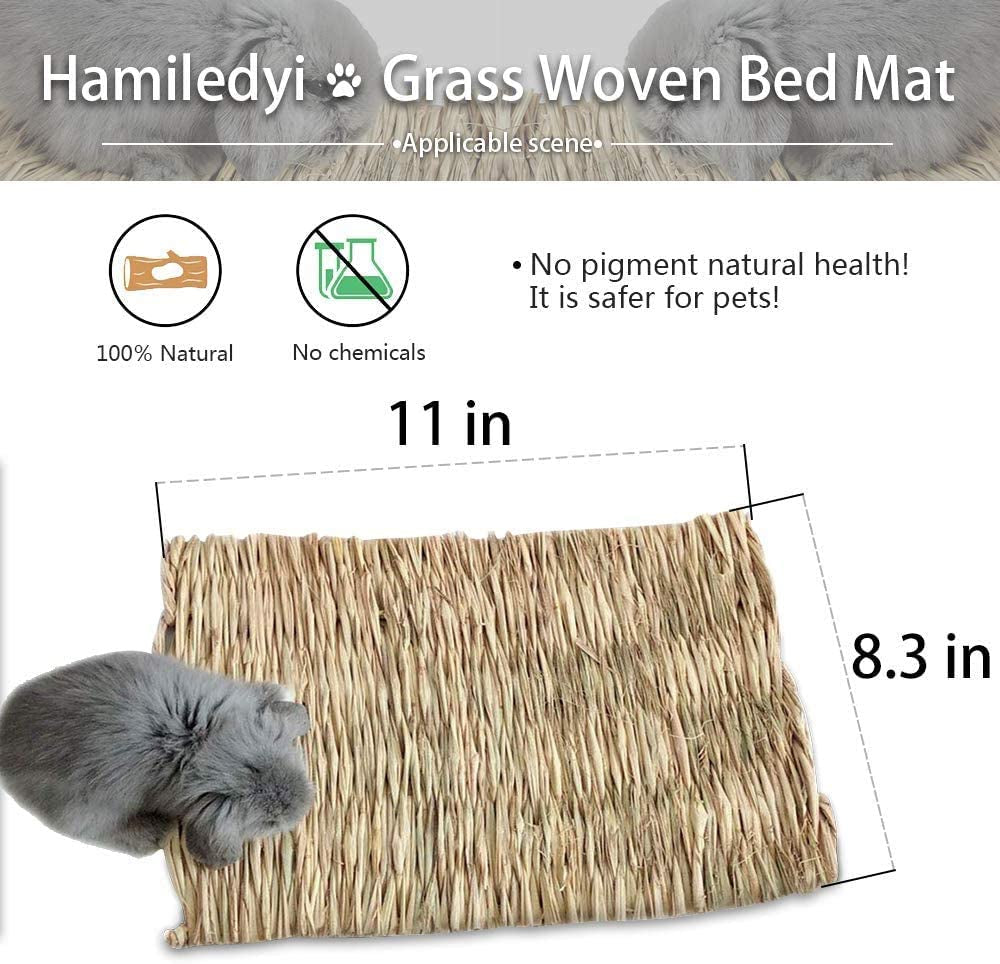 12 Grass Mats for Your Small Pets' Snack Time and Nap Zone!