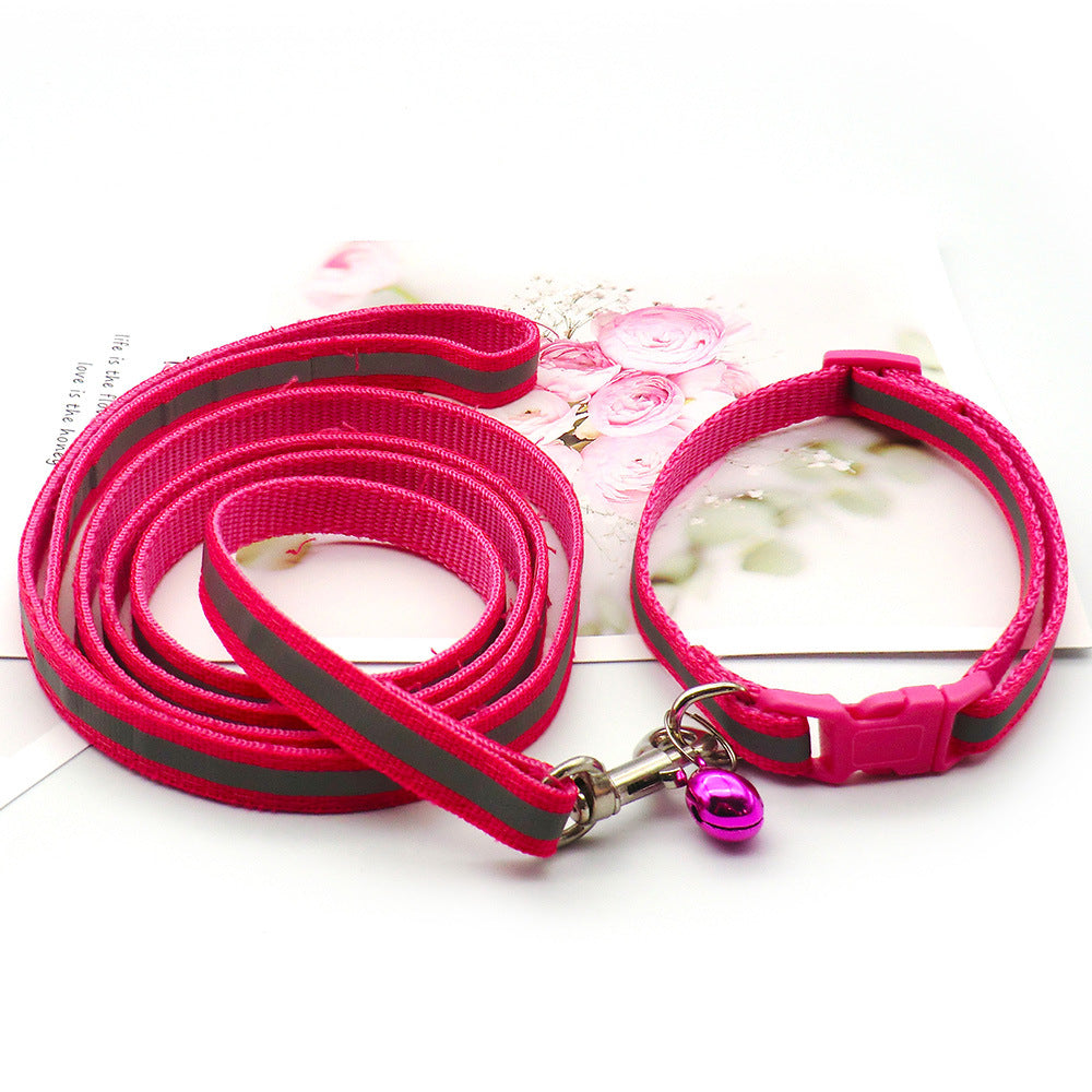 Cloth Leash With Reflective Strip For Dogs