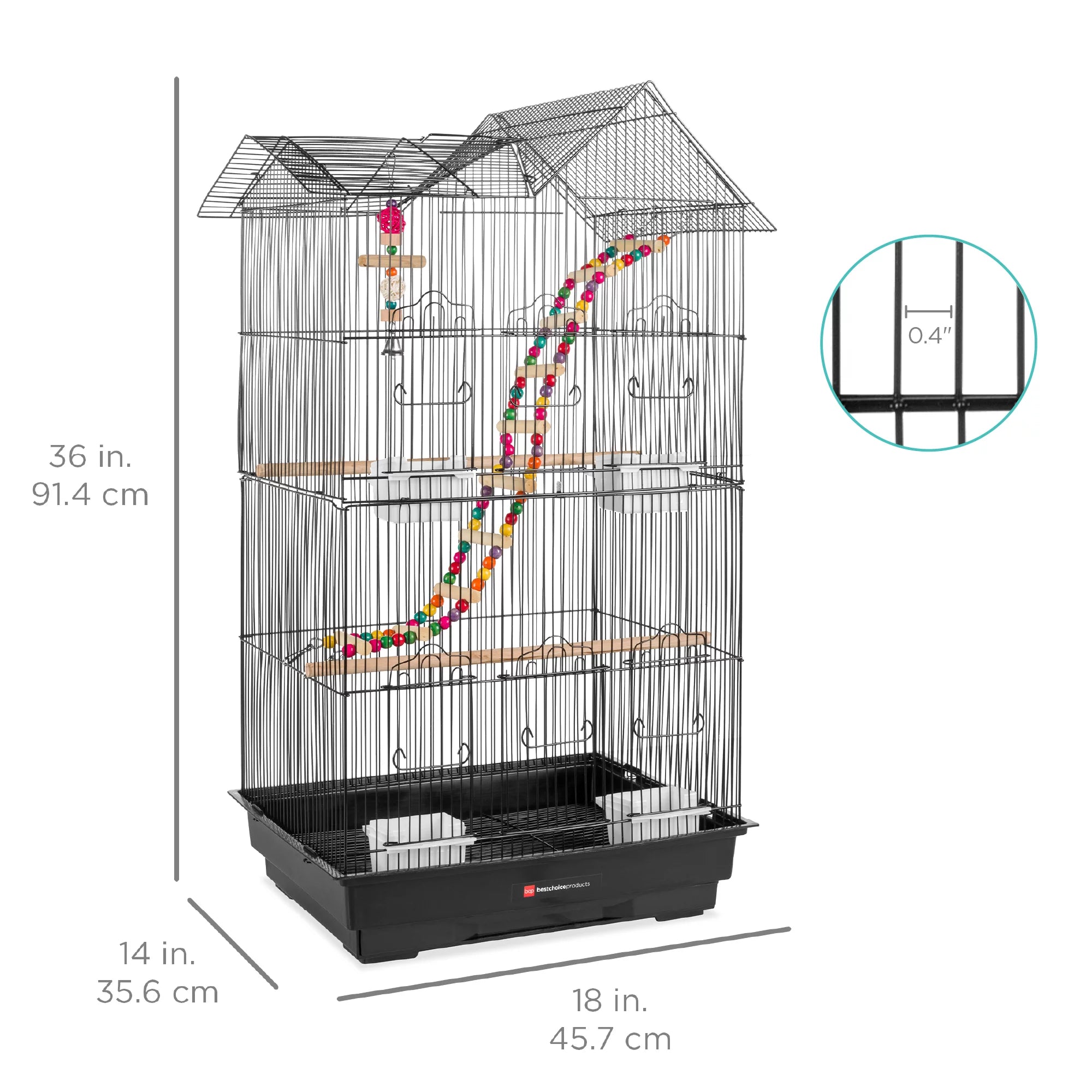 36In  Iron Bird Cage