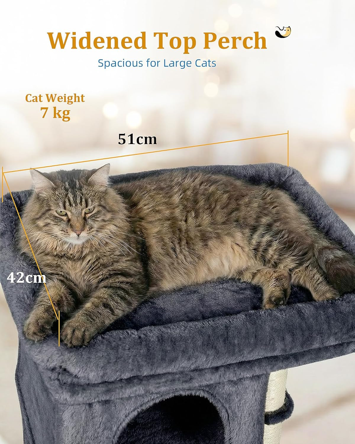 24in Cat Tree for Large Cats