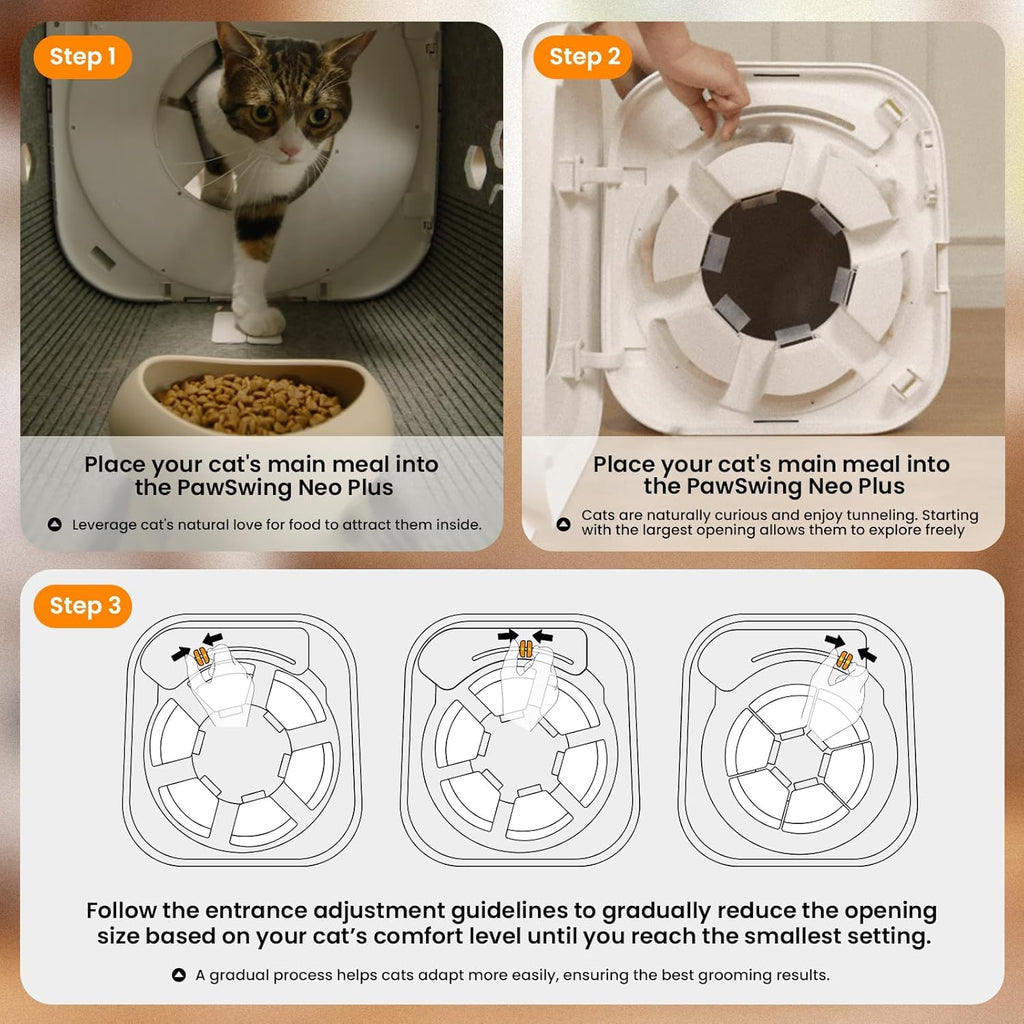 360* Brush Grooming Box for Cats