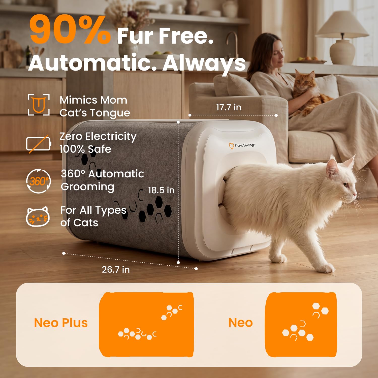 360* Brush Grooming Box for Cats