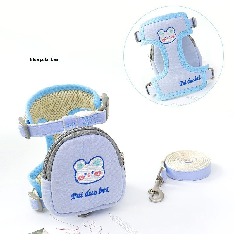 Small Dog Harness & Leash