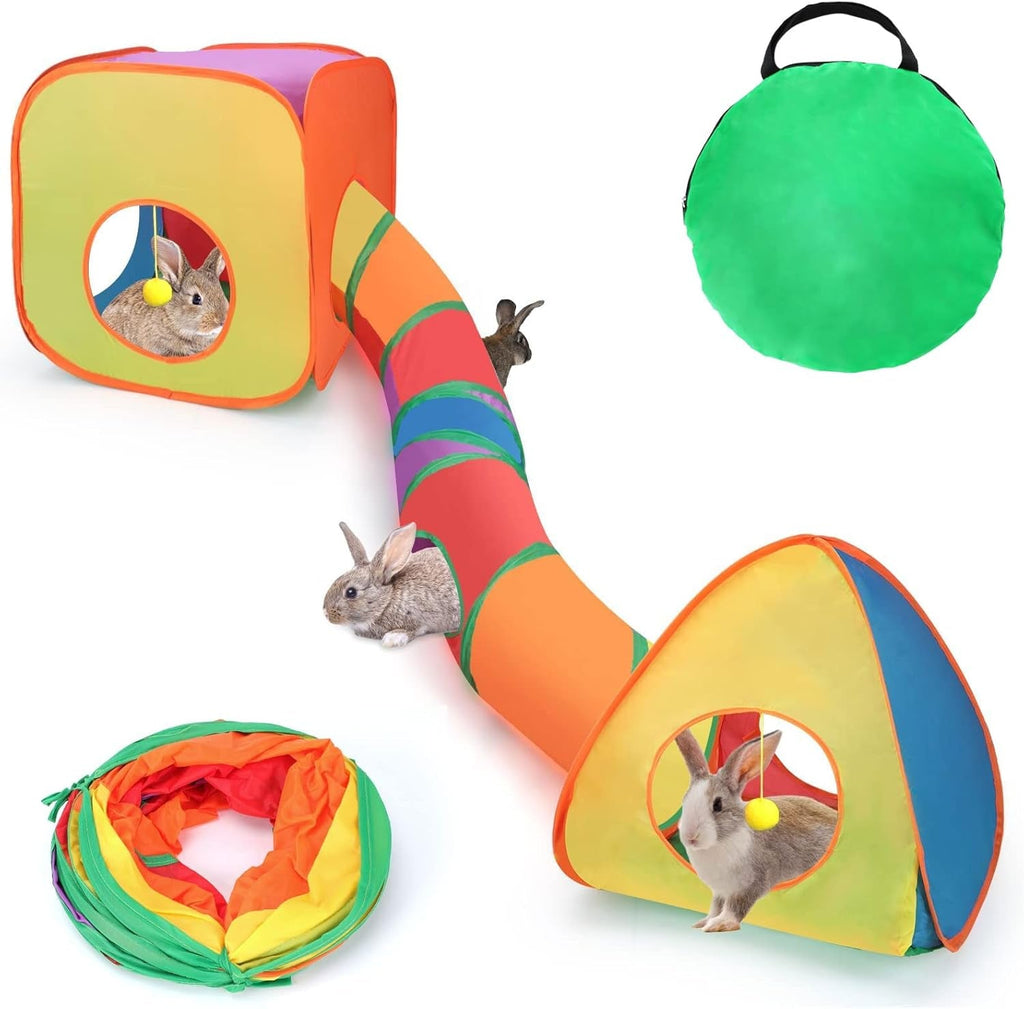 Tunnel & Play Tent Set for Small Pets