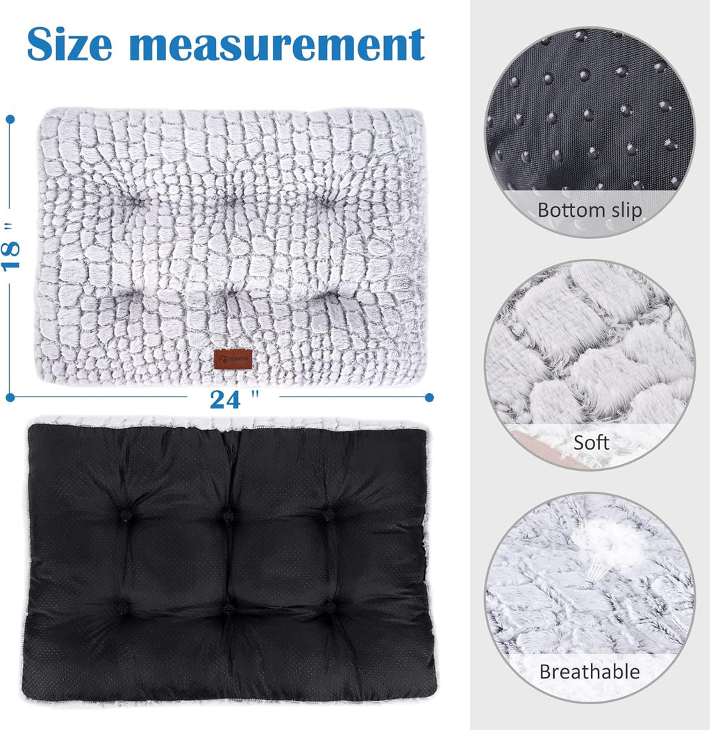 Plush & Washable Kennel Mat / 24x18