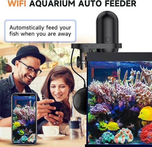 Automatic Fish Feeder with WiFi Camera & Timer
