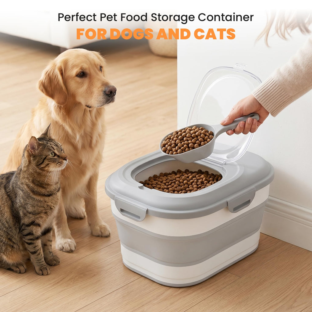 Collapsible Pet Food Storage Container
