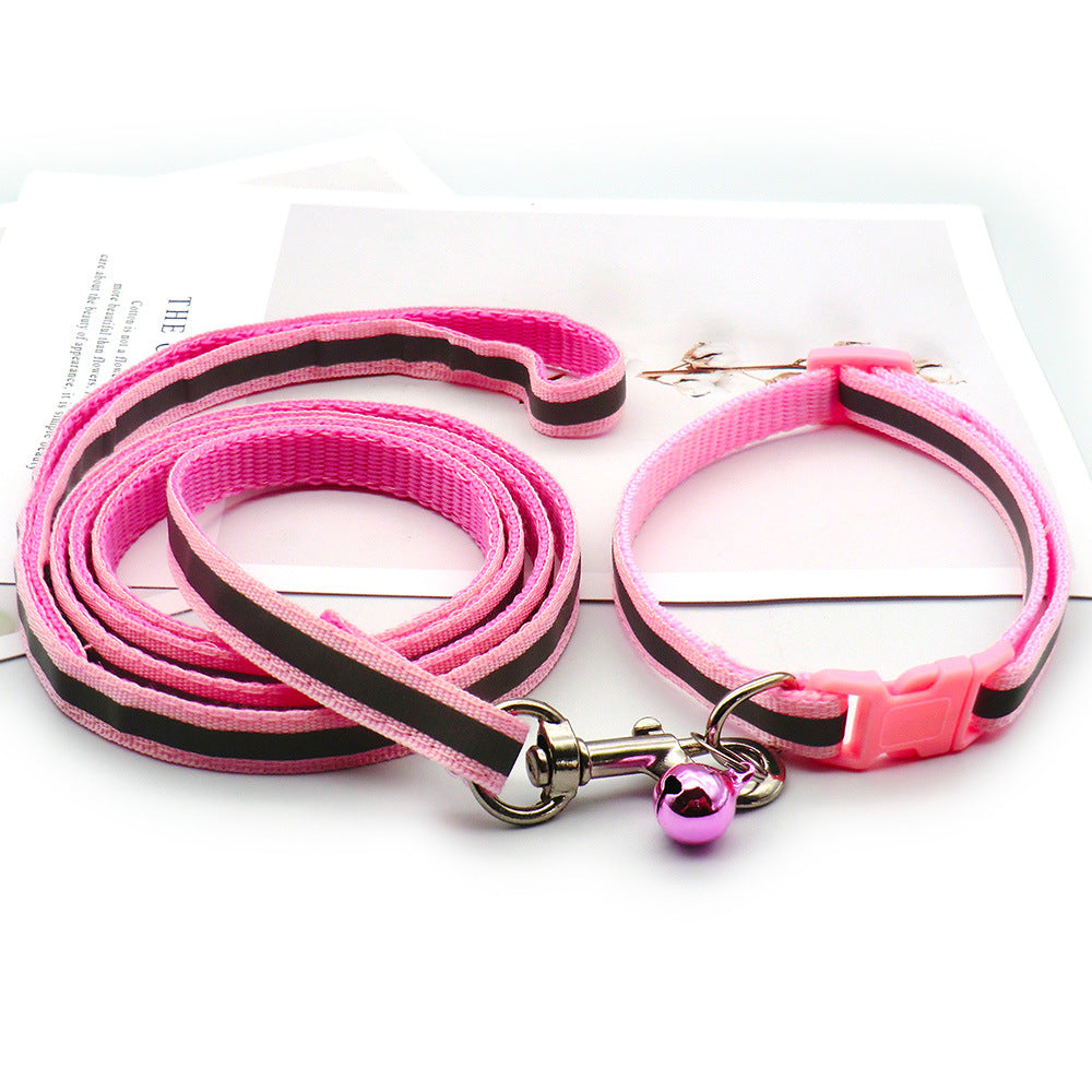 Cloth Leash With Reflective Strip For Dogs