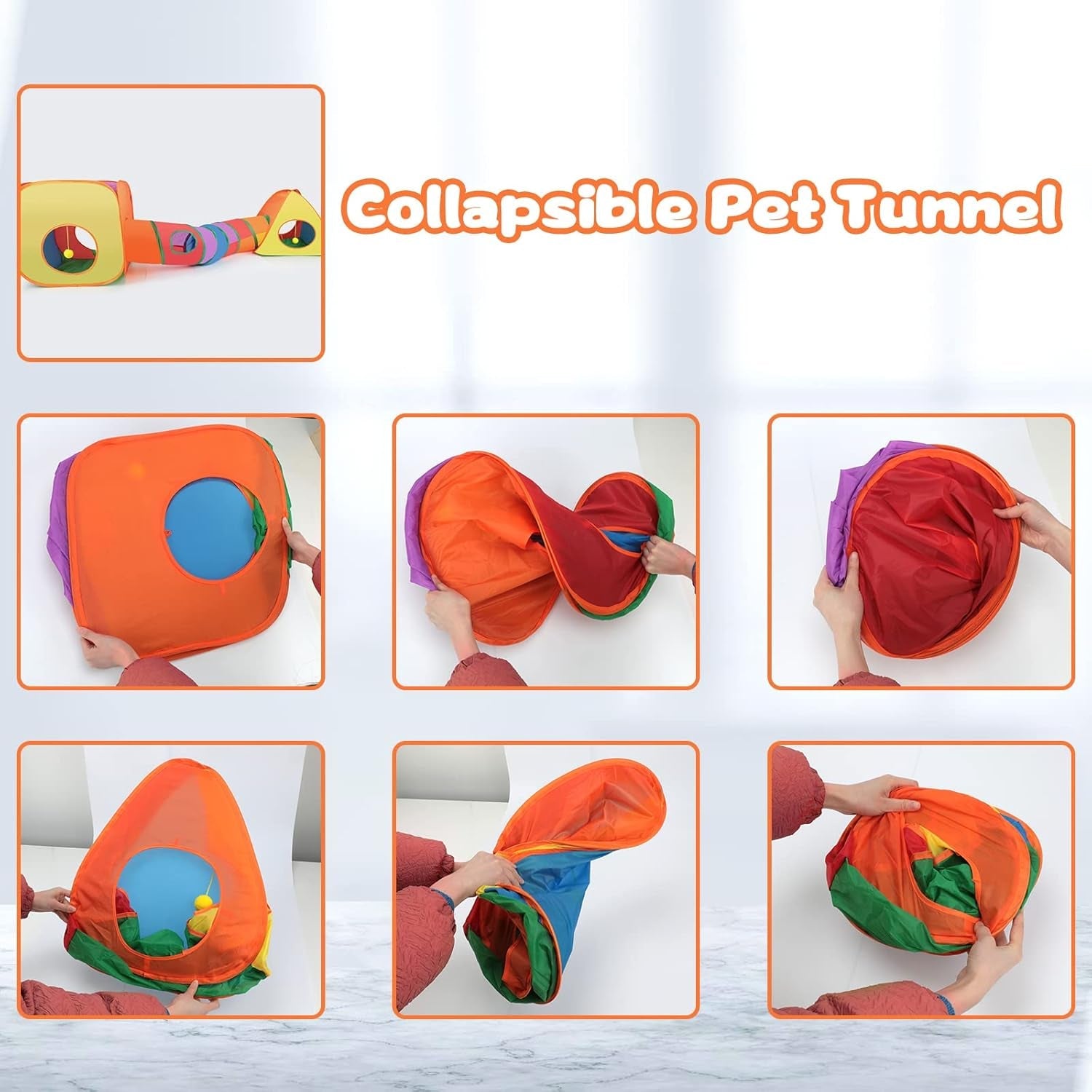 Tunnel & Play Tent Set for Small Pets
