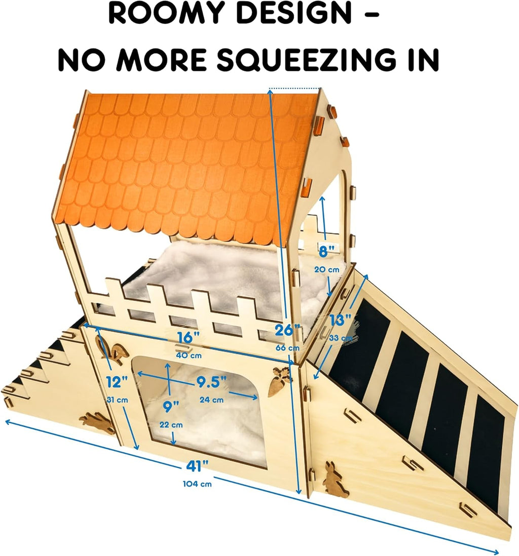 Hideout House for Rabbits and Small Pets