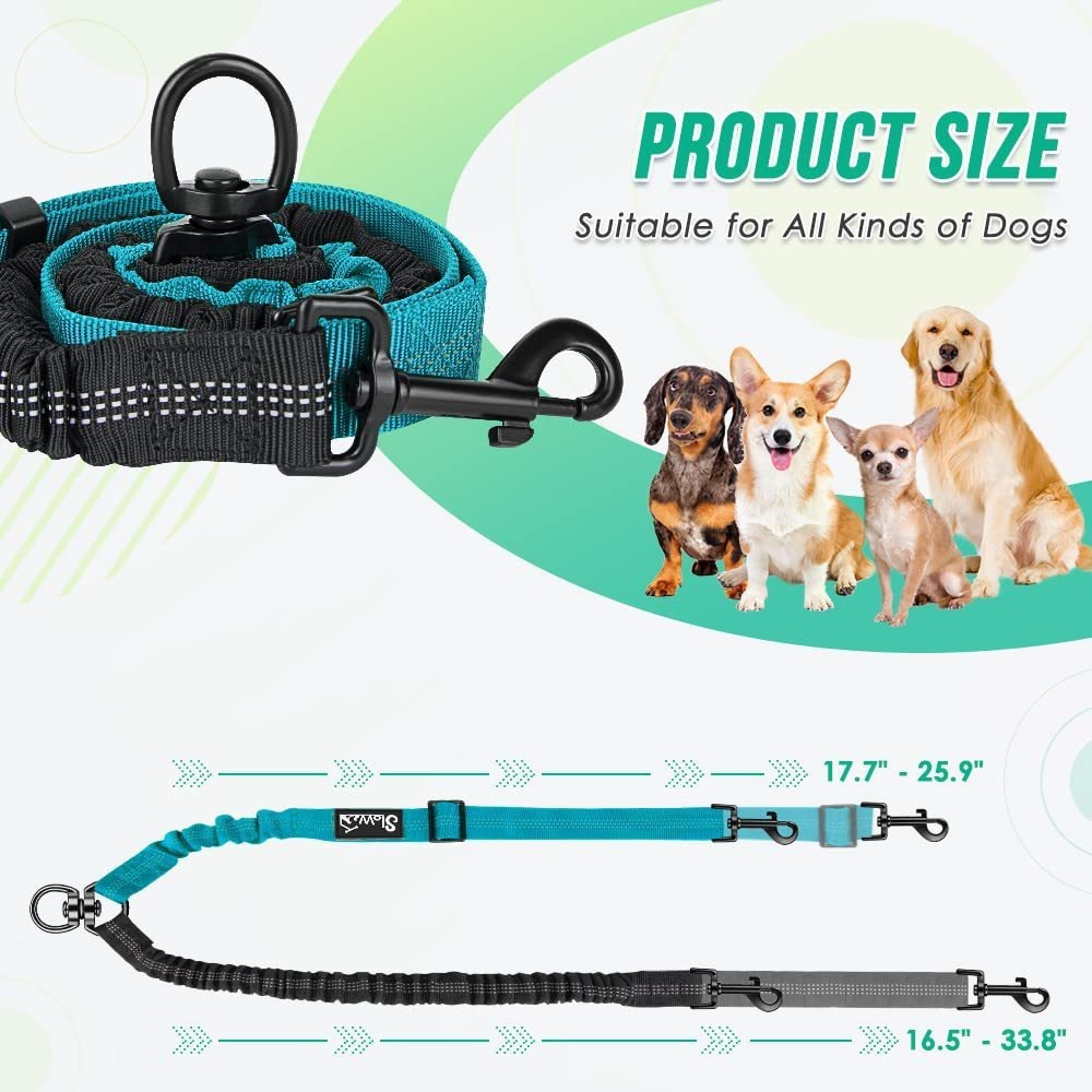 Two Large Dog Anti Tangle Leash