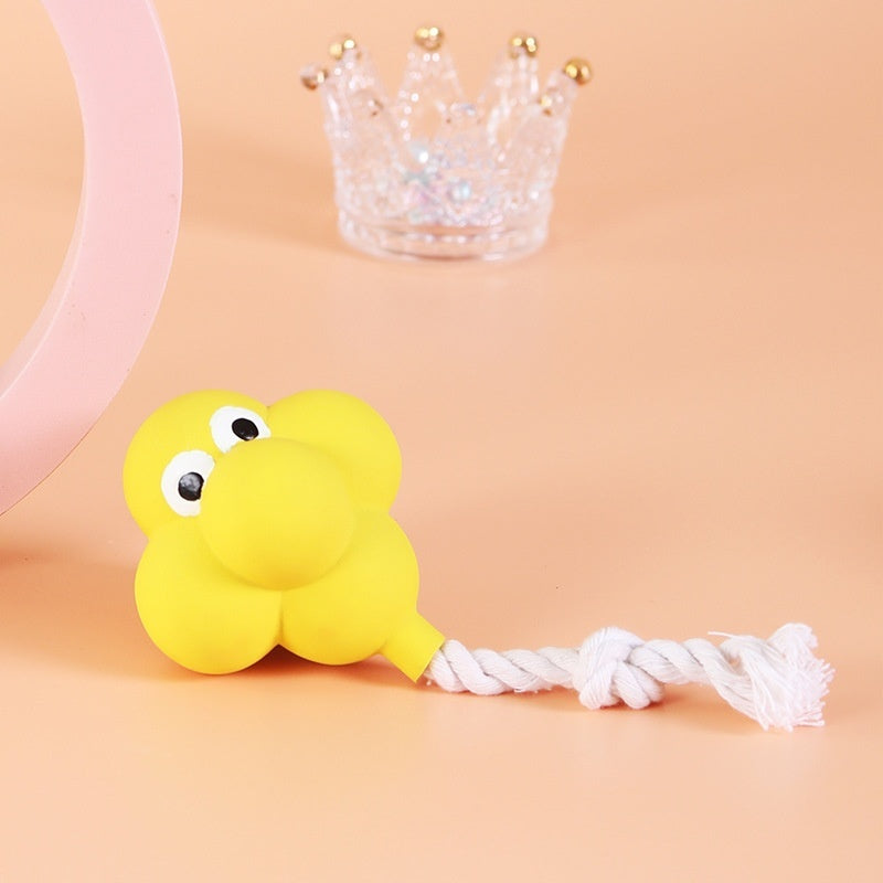Chew-Resistant Natural Latex  Squeaky Toy for Dogs
