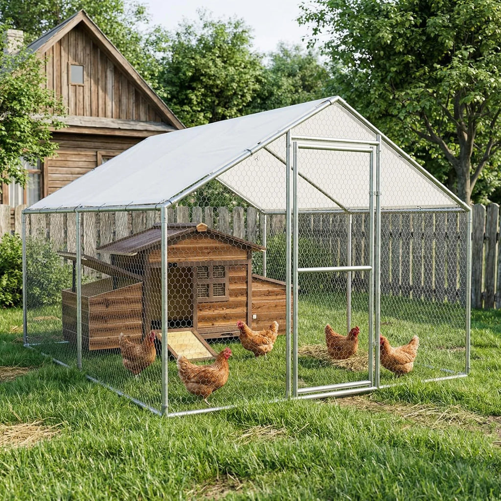 Small Chicken Coop with 2 Nesting Boxes,